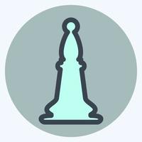 ikon schack 3 - färg kompis stil, enkel illustration, redigerbar linje vektor