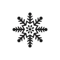 Schnee Symbol. schwarz Schnee Symbol auf Weiß Hintergrund. Illustration vektor