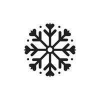 Schnee Symbol. schwarz Schnee Symbol auf Weiß Hintergrund. Illustration vektor