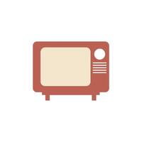 TV ikon på vit bakgrund. illustration i trendig platt stil vektor