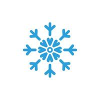 Schnee Symbol auf Weiß Hintergrund. Illustration im modisch eben Stil vektor