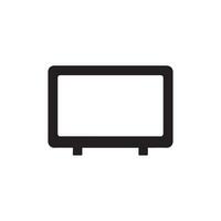 Fernseher Symbol. schwarz Fernseher Symbol auf Weiß Hintergrund. Illustration vektor