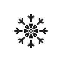 Schnee Symbol. schwarz Schnee Symbol auf Weiß Hintergrund. Illustration vektor