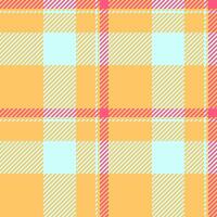 Hintergrund Tartan prüfen von nahtlos Textil- mit ein Stoff Muster Plaid Textur. vektor