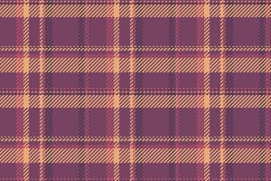 Stoff Textur prüfen von Plaid Tartan mit ein Textil- Hintergrund Muster nahtlos. vektor