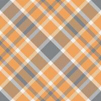 Stoff Textil- prüfen von Textur Tartan Muster mit ein nahtlos Hintergrund Plaid . vektor