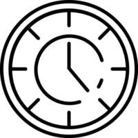 Uhr Gliederung Illustration vektor