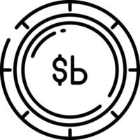 boliviano mynt översikt illustration vektor