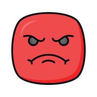 ha en se på detta Fantastisk ikon av arg emoji, premie vektor