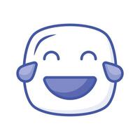 ein essbar Symbol von Lachen Emoji, einfach zu verwenden und herunterladen vektor