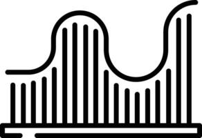 Linie Graph Gliederung Illustration vektor