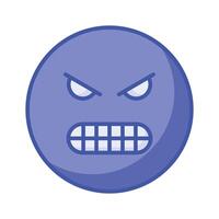 Hass Emoji Design im modisch Stil, bereit zu verwenden Symbol vektor