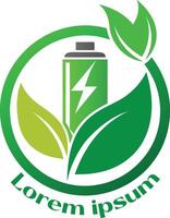 verlängerbar Energie Ressourcen Logo Umgebung freundlich Energie Ressourcen Logo Öko freundlich Licht Logo vektor