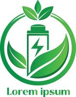 förnybar energi Resurser logotyp miljö vänlig energi Resurser logotyp eco vänlig ljus logotyp vektor