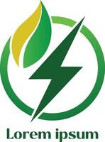 förnybar energi Resurser logotyp miljö vänlig energi Resurser logotyp eco vänlig ljus logotyp vektor