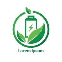 verlängerbar Energie Ressourcen Logo Umgebung freundlich Energie Ressourcen Logo Öko freundlich Licht Logo vektor