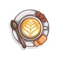 Kaffee trinken im Tasse Illustration vektor