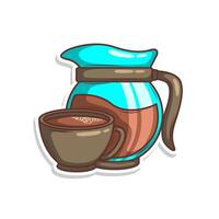 Kaffee trinken im Tasse Illustration vektor