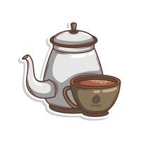 Kaffee trinken im Tasse Illustration vektor