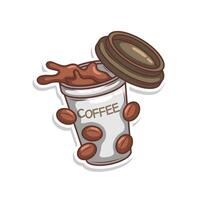 Kaffee trinken im Tasse Illustration vektor