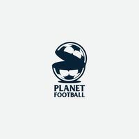 planet fotboll logotyp vektor