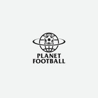 planet fotboll logotyp vektor