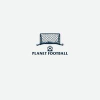 Planet Fußball Logo vektor