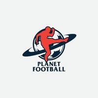 Planet Fußball Logo vektor