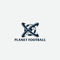 planet fotboll logotyp vektor