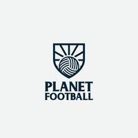 Planet Fußball Logo vektor