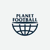 planet fotboll logotyp vektor