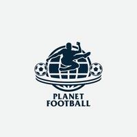 Planet Fußball Logo vektor