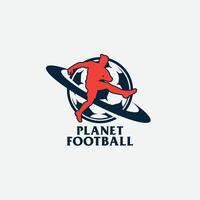 planet fotboll logotyp vektor