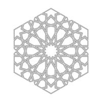 islamic geometrisk kontur översikt design element illustration isolerat på vit bakgrund. logotyp ikon vektor