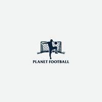 planet fotboll logotyp vektor