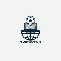 Planet Fußball Logo vektor