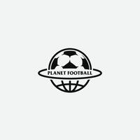 planet fotboll logotyp vektor