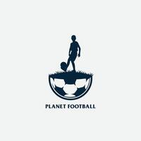 Planet Fußball Logo vektor