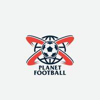 Planet Fußball Logo vektor