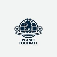 Planet Fußball Logo vektor