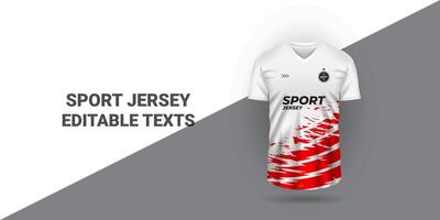 Sport Jersey Vorlage Sport T-Shirt Design Sport Jersey Design Uniform Konzept vektor