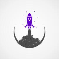 Rakete Logo Design Illustration vektor