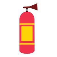 Feuer Feuerlöscher eben Symbol isoliert auf Weiß Hintergrund. Illustration Design von Feuer Kampf Ausrüstung und Werkzeug. Element Symbol Hydrant. Feuer Element Symbol zum Ihre Design Bedürfnisse vektor