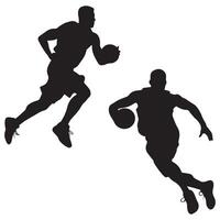Basketball Spieler Sport Symbol Mann Spiel Design. vektor