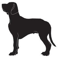 eben Illustration von Hund Silhouette vektor