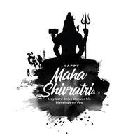 Hindu Festival maha Shivratri Feier Hintergrund Design vektor