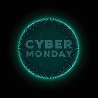 Cyber Montag Technologie Stil futuristisch Hintergrund vektor