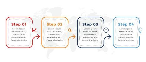 modern Infografik Zeitleiste Element Layout zum Büro Präsentation vektor