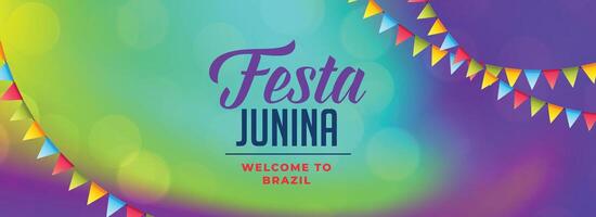 latin amerikan festa junina firande baner vektor