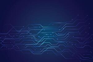 Blau Technologie Schaltkreis Diagramm mit glühend Linie Beleuchtung vektor
